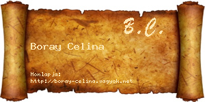 Boray Celina névjegykártya